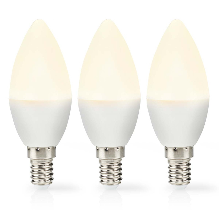 Nedis LED-lampa E14 | Ljus | 2.8 W | 250 lm | 2700 K | Varm Vit | Matt | 3 st i gruppen HEMELEKTRONIK / Belysning / LED-lampor hos TP E-commerce Nordic AB (C06294)