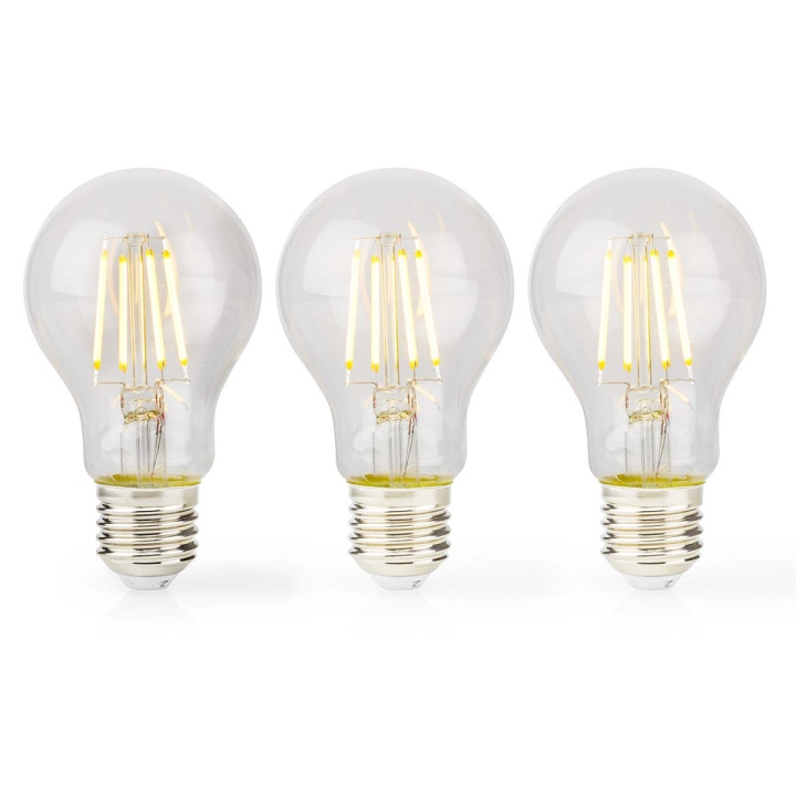 Nedis LED Glödlampa E27 | A60 | 8 W | 1055 lm | 2700 K | Varm Vit | Retrostil | 3 st i gruppen HEMELEKTRONIK / Belysning / LED-lampor hos TP E-commerce Nordic AB (C06300)