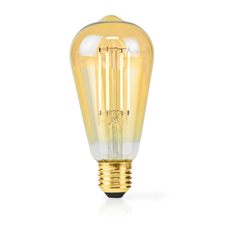 Nedis LED Glödlampa E27 | ST64 | 4.9 W | 470 lm | 2100 K | Dimbar | Extra varm vit | Retrostil | 1 st i gruppen HEMELEKTRONIK / Belysning / LED-lampor hos TP E-commerce Nordic AB (C06307)