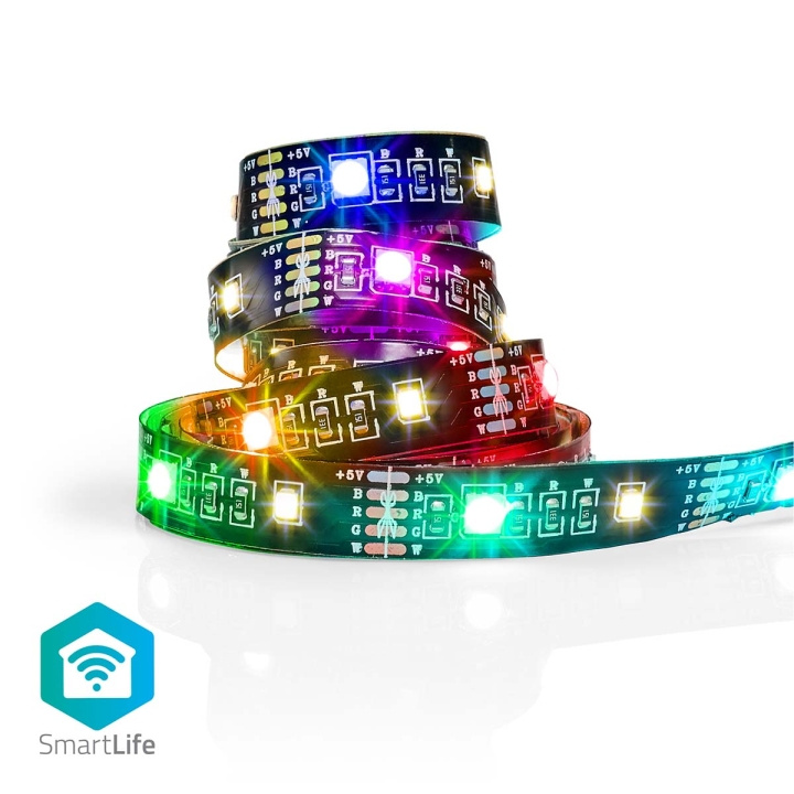 Nedis SmartLife LED-Remsa | Bluetooth® | RGB / Varm Vit | SMD | 2.00 m | IP20 | 2700 K | 380 lm | Android™ / IOS i gruppen HEM, HUSHÅLL & TRÄDGÅRD / Smarta hem / Smart belysning hos TP E-commerce Nordic AB (C06325)