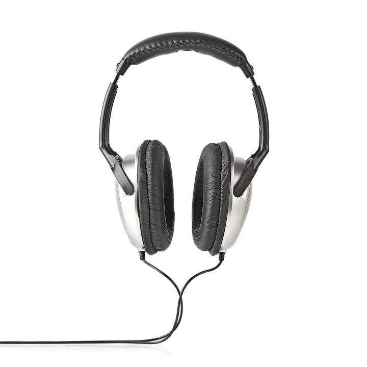 Nedis Over-Ear Wired hörlurar | 3.5 mm | Kabellängd: 2.70 m | Volymkontroll | Silver / Svart i gruppen HEMELEKTRONIK / Ljud & Bild / Hörlurar & Tillbehör / Hörlurar hos TP E-commerce Nordic AB (C06337)