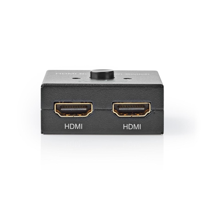 Nedis HDMI ™ Switch | 3-Port port(s) | 1x HDMI™ Ingång / 2x HDMI™ Ingång | 1x HDMI™ utgång / 2x HDMI™ utgång | 4K@60Hz | 6 Gbps | Metall | Antracit i gruppen HEMELEKTRONIK / Kablar & Adaptrar / HDMI / Adaptrar hos TP E-commerce Nordic AB (C06364)