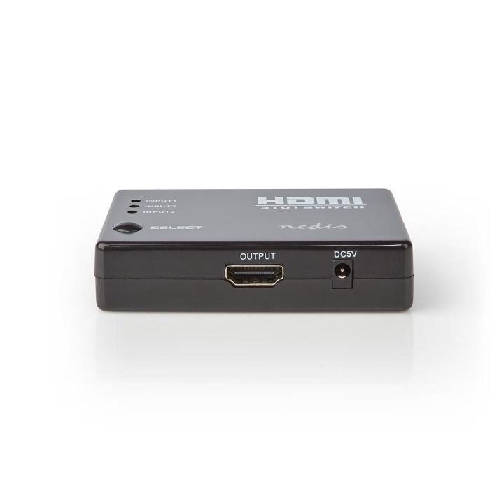 Nedis HDMI ™ Switch | 3-Port port(s) | 3x HDMI™ Ingång | 1x HDMI™ utgång | 1080p | 3.4 Gbps | ABS | Svart i gruppen HEMELEKTRONIK / Kablar & Adaptrar / HDMI / Adaptrar hos TP E-commerce Nordic AB (C06366)