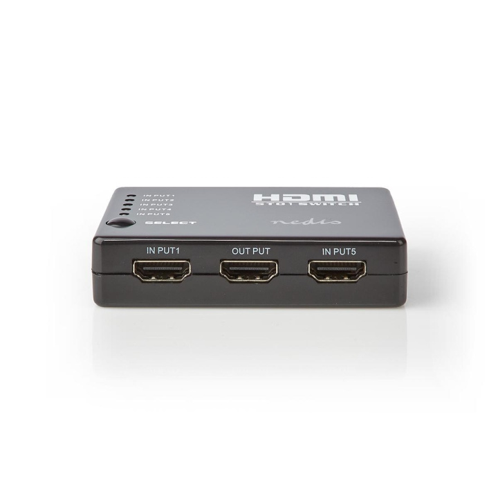 Nedis HDMI ™ Switch | 5-Port port(s) | 5x HDMI™ Ingång | 1x HDMI™ utgång | 1080p | 3.4 Gbps | ABS | Svart i gruppen HEMELEKTRONIK / Kablar & Adaptrar / HDMI / Adaptrar hos TP E-commerce Nordic AB (C06367)