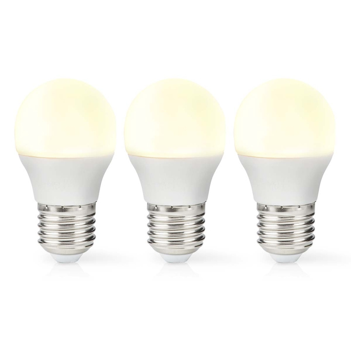 Nedis LED-lampa E27 | G45 | 4.9 W | 470 lm | 2700 K | Varm Vit | Retrostil | Matt | 3 st i gruppen HEMELEKTRONIK / Belysning / LED-lampor hos TP E-commerce Nordic AB (C06525)