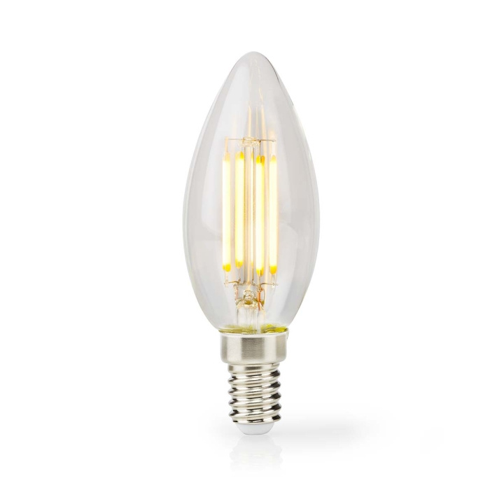 Nedis LED-lampa Lampa E14 | Ljus | 4.5 W | 470 lm | 2700 K | Dimbar | Varm Vit | Retrostil | 1 st. | Tydlig i gruppen HEMELEKTRONIK / Belysning / LED-lampor hos TP E-commerce Nordic AB (C06529)