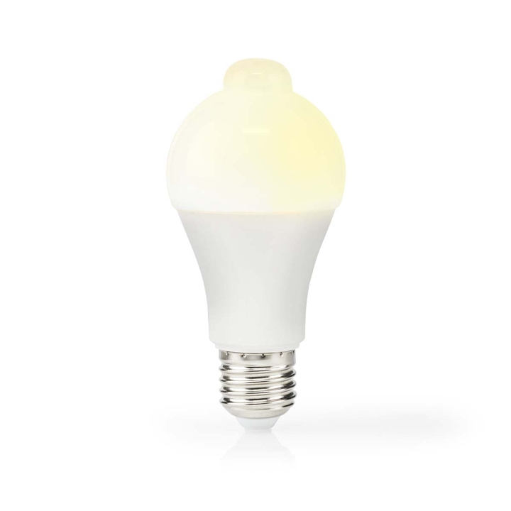 Nedis LED-lampa E27 | A60 | 8.5 W | 806 lm | 3000 K | Vit | Retrostil | Matt | Rörelsedetektor | 1 st i gruppen HEMELEKTRONIK / Belysning / LED-lampor hos TP E-commerce Nordic AB (C06551)