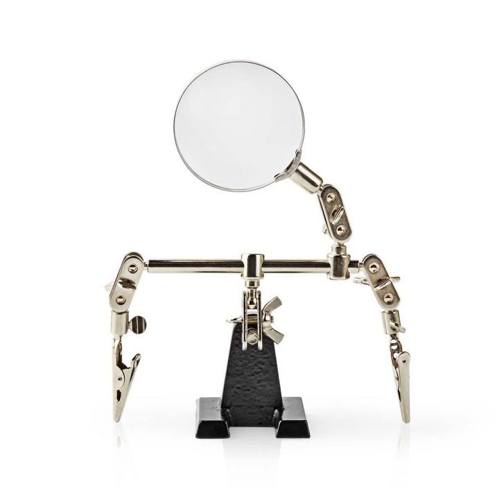 Nedis Hjälper tredje handen med förstoringsglas | Krokodilklämmor | Silver i gruppen SPORT, FRITID & HOBBY / Roliga prylar / Smarta saker hos TP E-commerce Nordic AB (C06584)
