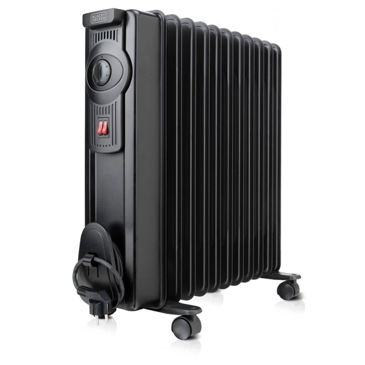 BLACK+DECKER Oil Heater 2000W Black i gruppen HEM, HUSHÅLL & TRÄDGÅRD / Fläktar & Klimatprodukter / Element hos TP E-commerce Nordic AB (C06611)