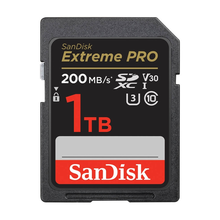 SANDISK SDXC Extreme Pro 1TB 200MB/s UHS-I C10 V30 U3 i gruppen HEMELEKTRONIK / Lagringsmedia / Minneskort / SD/SDHC/SDXC hos TP E-commerce Nordic AB (C06658)