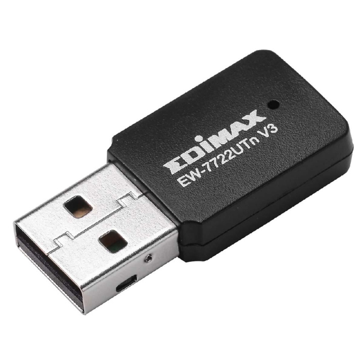 Trådlös N300 Wi-Fi 4 Mini USB Adapter i gruppen DATORER & KRINGUTRUSTNING / Nätverk / Nätverkskort / USB Trådlösa hos TP E-commerce Nordic AB (C06757)