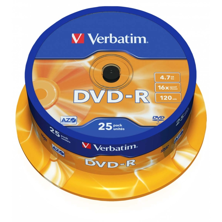 DVD-R AZO 16x 4.7GB 25 Packa Axel Matt Silver i gruppen HEMELEKTRONIK / Lagringsmedia / CD/DVD/BD-skivor / DVD-R hos TP E-commerce Nordic AB (C06784)