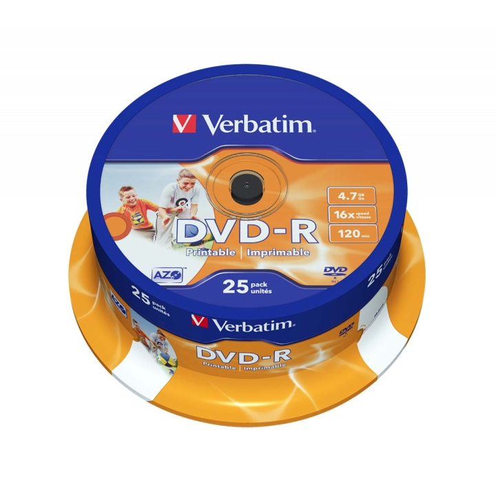 DVD-R 16x 4.7GB Wide Inkjet Printable ID Branded 25 Packa Axel i gruppen HEMELEKTRONIK / Lagringsmedia / CD/DVD/BD-skivor / DVD-R hos TP E-commerce Nordic AB (C06785)