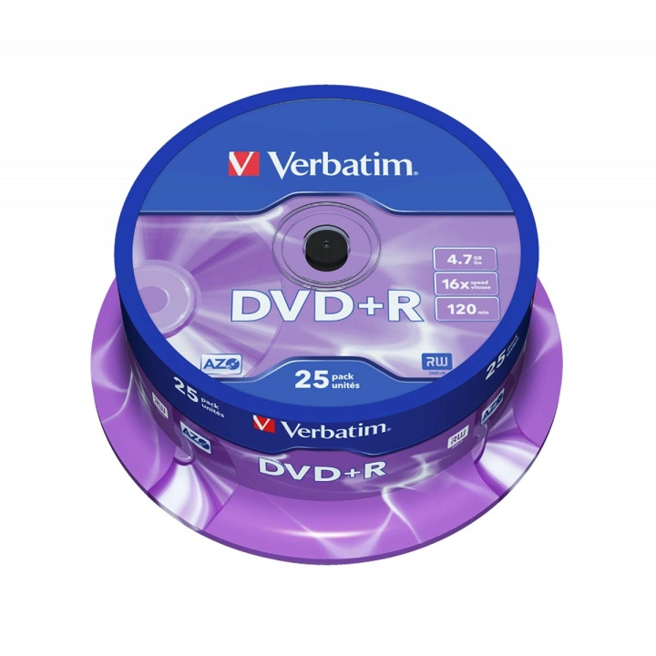 DVD+R AZO 16x 4.7GB 25 Packa Axel Matt Silver i gruppen HEMELEKTRONIK / Lagringsmedia / CD/DVD/BD-skivor / DVD-R hos TP E-commerce Nordic AB (C06788)