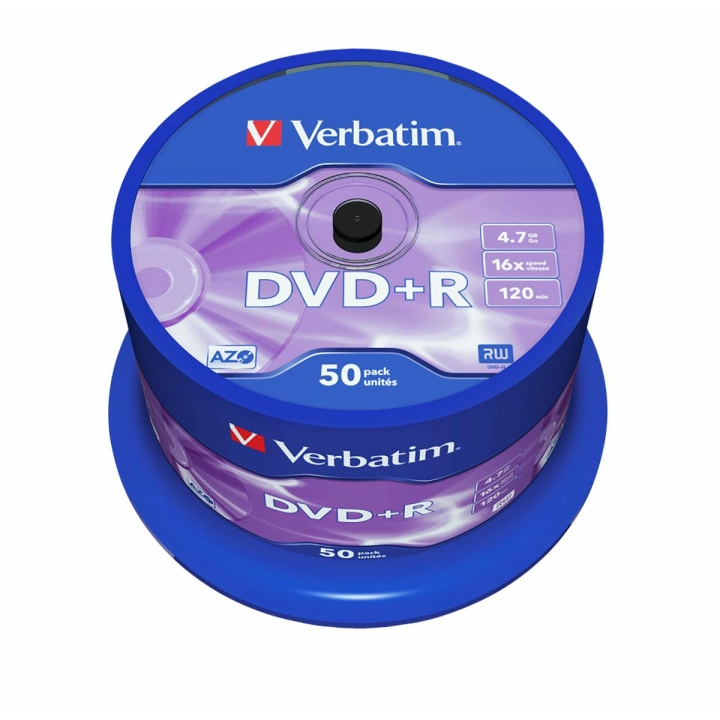 DVD+R AZO 16x 4.7GB 50 Packa Axel Matt Silver i gruppen HEMELEKTRONIK / Lagringsmedia / CD/DVD/BD-skivor / DVD-R hos TP E-commerce Nordic AB (C06794)