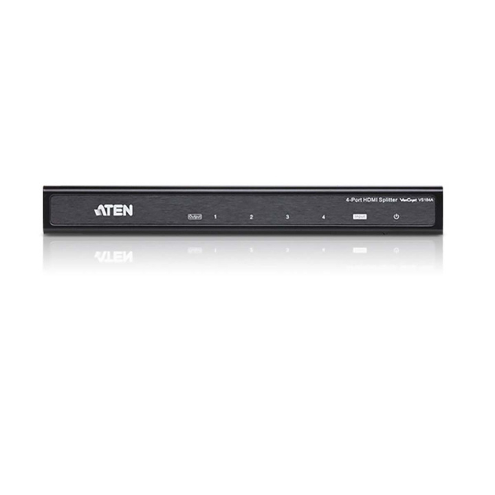 aten 4-Port 4K HDMI Splitter Svart i gruppen DATORER & KRINGUTRUSTNING / Datorkablar / Switchar & Splittrar hos TP E-commerce Nordic AB (C06885)