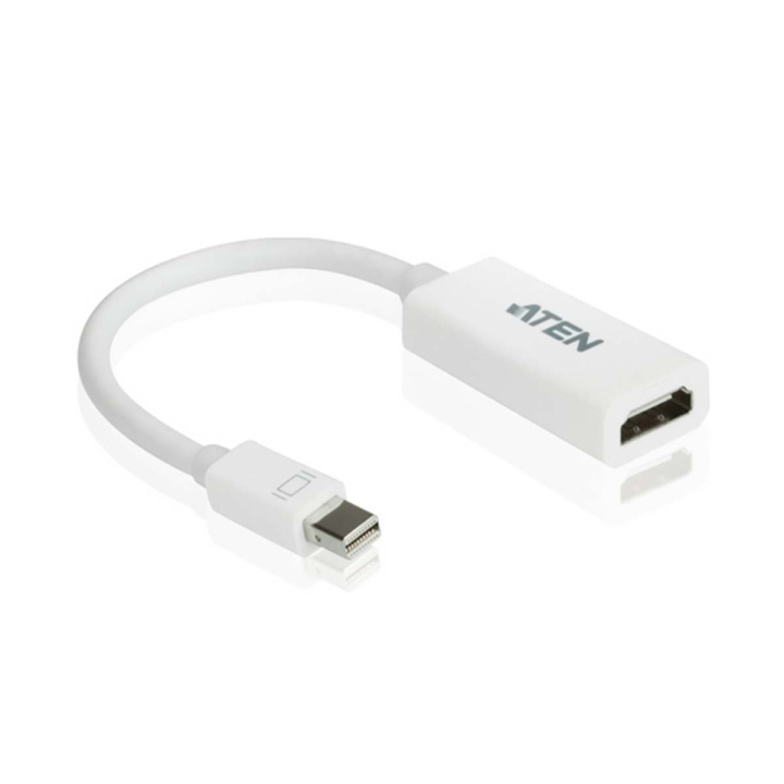 aten Mini Displayport-Kabel Mini DisplayPort-hane - HDMI Kontakt 0.15 m Vit i gruppen DATORER & KRINGUTRUSTNING / Datorkablar / DisplayPort / Kablar hos TP E-commerce Nordic AB (C06895)