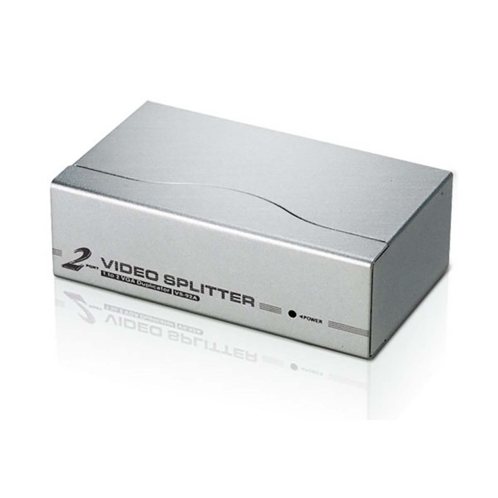 ATEN 2-Port VGA-Delare Silver i gruppen DATORER & KRINGUTRUSTNING / Datorkablar / VGA / Adaptrar hos TP E-commerce Nordic AB (C06901)