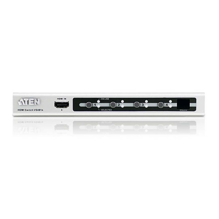 4-Port HDMI Switch Silver i gruppen DATORER & KRINGUTRUSTNING / Datorkablar / Switchar & Splittrar hos TP E-commerce Nordic AB (C06906)
