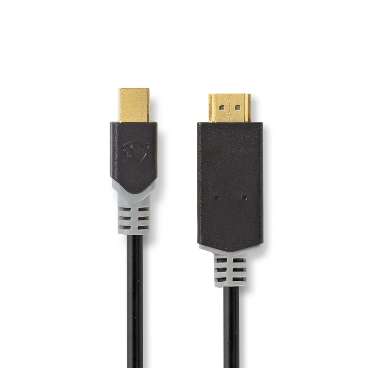 Mini Displayport-kabel | DisplayPort 1.2 | Mini DisplayPort Hane | HDMI™ Kontakt | 21.6 Gbps | Guldplaterad | 2.00 m | Rund | PVC | Antracit | Kartong med fönster i gruppen DATORER & KRINGUTRUSTNING / Datorkablar / DisplayPort / Adaptrar hos TP E-commerce Nordic AB (C06934)