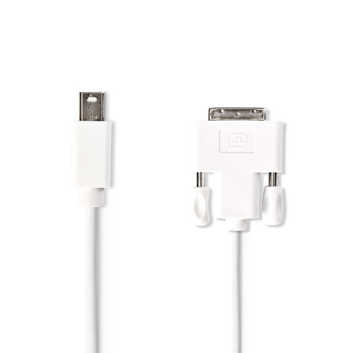 Nedis Mini Displayport-kabel | DisplayPort 1.2 | Mini DisplayPort Hane | DVI-D 24+1-Pin Hane | 21.6 Gbps | Nickelplaterad | 2.00 m | Rund | PVC | Vit | Kuvert i gruppen DATORER & KRINGUTRUSTNING / Datorkablar / DisplayPort / Kablar hos TP E-commerce Nordic AB (C06937)