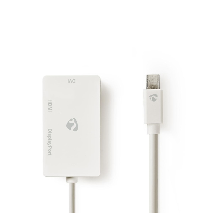 Nedis Mini Displayport-kabel | DisplayPort 1.2 | Mini DisplayPort Hane | DisplayPort Hona / DVI-D 24+1-Pin Hona / HDMI™ ingång | 21.6 Gbps | Nickelplaterad | 0.20 m | Rund | PVC | Vit | Plastpåse i gruppen DATORER & KRINGUTRUSTNING / Datorkablar / DisplayPort / Adaptrar hos TP E-commerce Nordic AB (C06940)