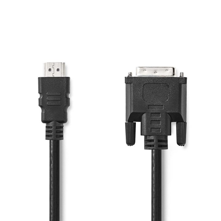 Nedis HDMI™ kabel | HDMI™ Kontakt | DVI-D 24+1-Pin Hane | 1080p | Nickelplaterad | 2.00 m | Rak | PVC | Svart | Kuvert i gruppen HEMELEKTRONIK / Kablar & Adaptrar / HDMI / Kablar hos TP E-commerce Nordic AB (C06966)