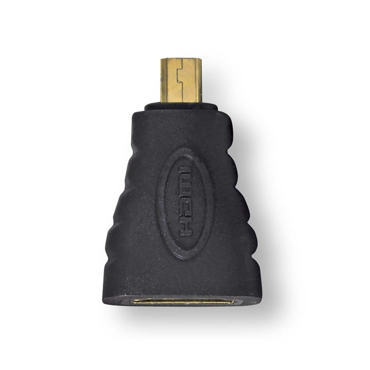 Nedis HDMI™ Adapter | HDMI™ Micro kontakt | HDMI™ Hona | Guldplaterad | Rak | ABS | Antracit | 1 st. | Kartong med fönster i gruppen HEMELEKTRONIK / Kablar & Adaptrar / HDMI / Adaptrar hos TP E-commerce Nordic AB (C07030)