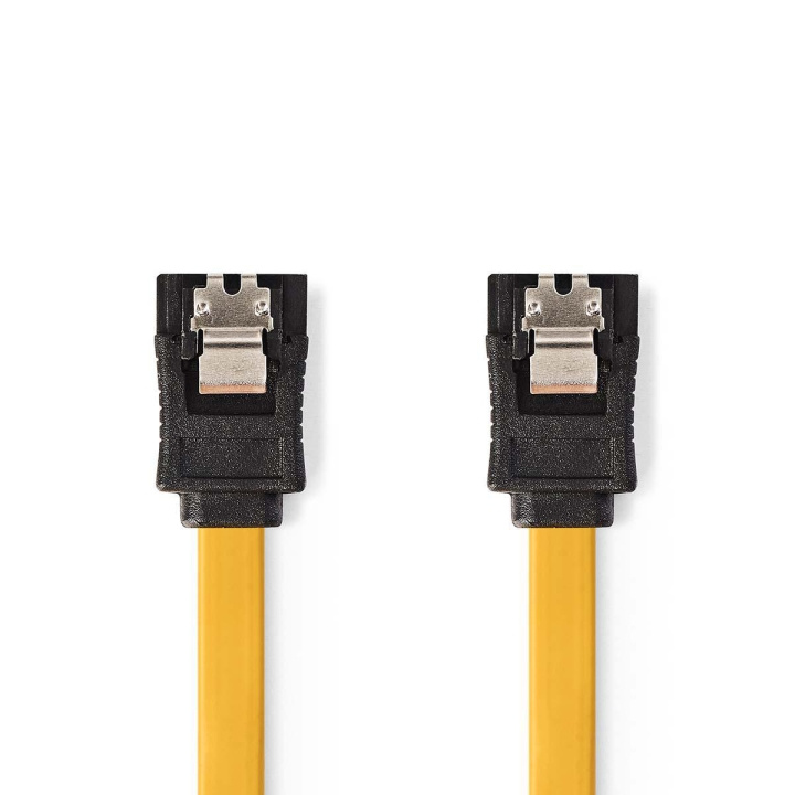 Nedis SATA kabel | 6 Gbps | SATA 7-Pin Hona | SATA 7-Pin Hona | Nickelplaterad | 1.00 m | Platt | PVC | Gul | Plastpåse i gruppen DATORER & KRINGUTRUSTNING / Datorkablar / Interna / SATA hos TP E-commerce Nordic AB (C07057)