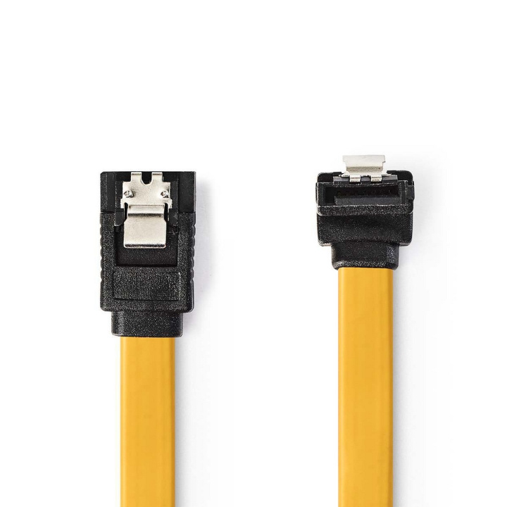 Nedis SATA kabel | 6 Gbps | SATA 7-Pin Hona | SATA 7-Pin Hona | Nickelplaterad | 1.00 m | Platt | PVC | Gul | Plastpåse i gruppen DATORER & KRINGUTRUSTNING / Datorkablar / Interna / SATA hos TP E-commerce Nordic AB (C07059)