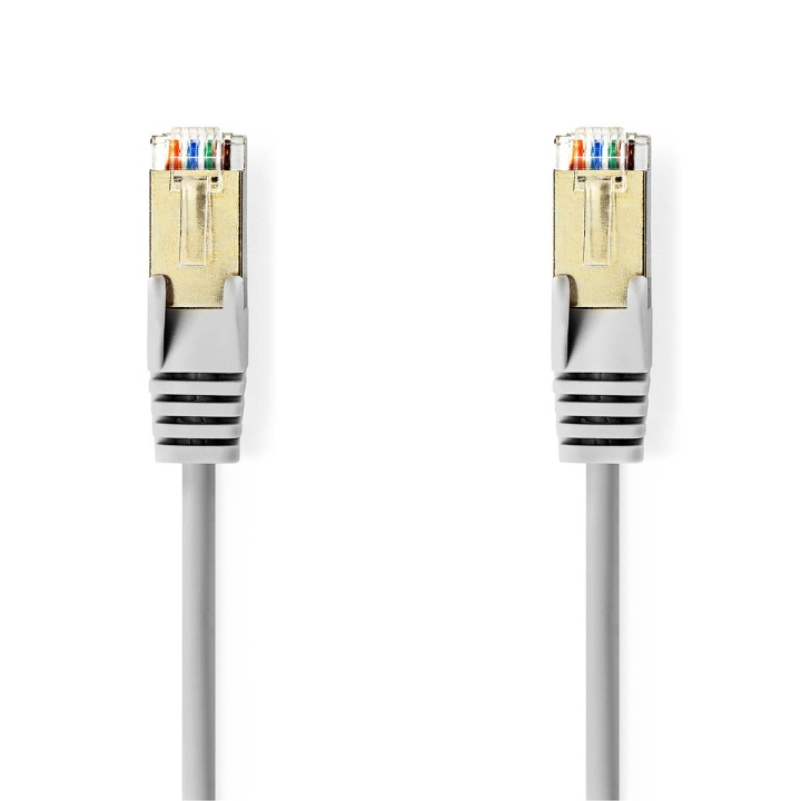 Nedis CAT5e nätverkskabel | SF/UTP | RJ45 hane | RJ45 hane | 3.00 m | Rund | PVC | Grå | Kuvert i gruppen DATORER & KRINGUTRUSTNING / Datorkablar / Nätverkskablar / Cat5e hos TP E-commerce Nordic AB (C07101)