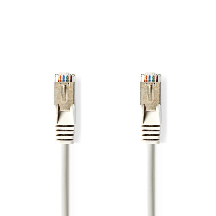 Nedis CAT5e nätverkskabel | SF/UTP | RJ45 hane | RJ45 hane | 7.50 m | Rund | PVC | Grå | Kuvert i gruppen DATORER & KRINGUTRUSTNING / Datorkablar / Nätverkskablar / Cat5e hos TP E-commerce Nordic AB (C07104)