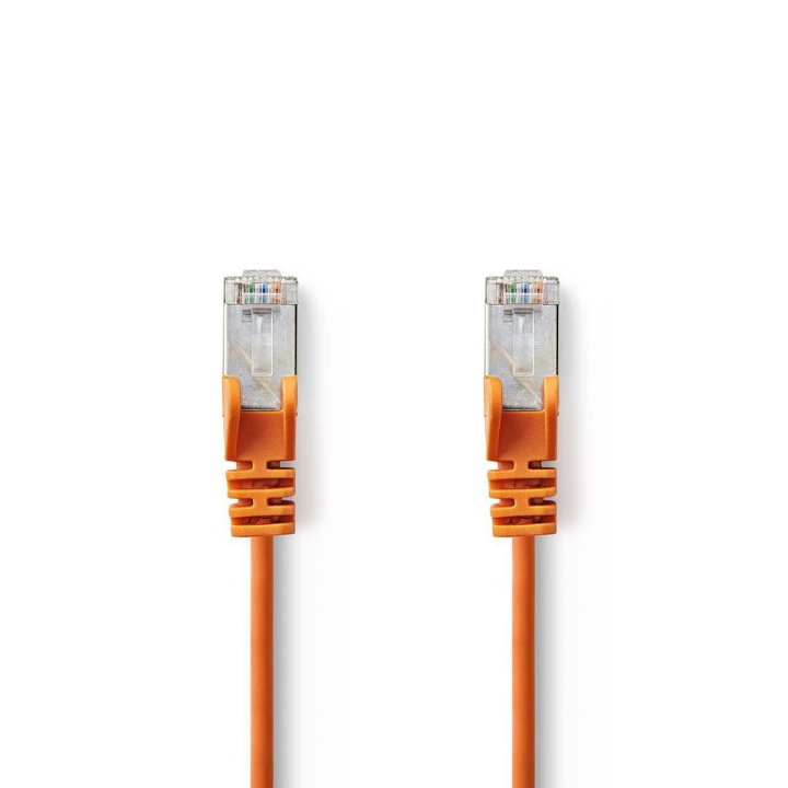 Nedis CAT5e nätverkskabel | SF/UTP | RJ45 hane | RJ45 hane | 7.50 m | Rund | PVC | Orange | Plastpåse i gruppen DATORER & KRINGUTRUSTNING / Datorkablar / Nätverkskablar / Cat5e hos TP E-commerce Nordic AB (C07120)