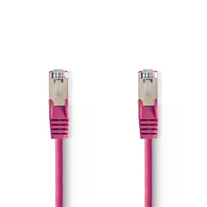 Nedis CAT5e nätverkskabel | SF/UTP | RJ45 hane | RJ45 hane | 7.50 m | Rund | PVC | Rosa | Plastpåse i gruppen DATORER & KRINGUTRUSTNING / Datorkablar / Nätverkskablar / Cat5e hos TP E-commerce Nordic AB (C07124)