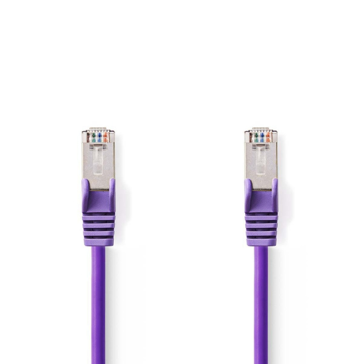 Nedis CAT5e nätverkskabel | SF/UTP | RJ45 hane | RJ45 hane | 2.00 m | Rund | PVC | Violett | Plastpåse i gruppen DATORER & KRINGUTRUSTNING / Datorkablar / Nätverkskablar / Cat5e hos TP E-commerce Nordic AB (C07134)