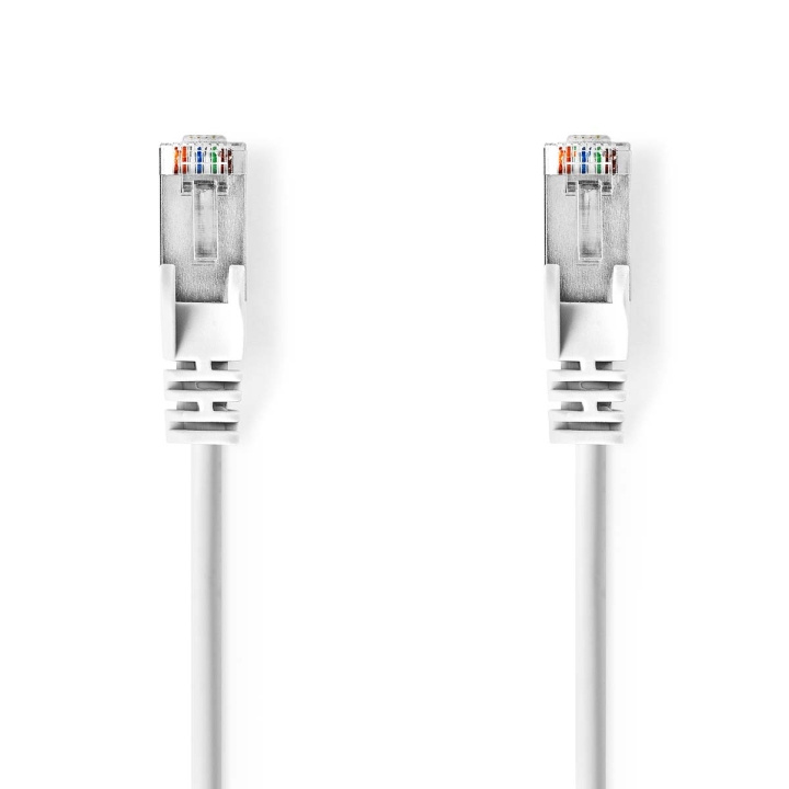 Nedis CAT5e nätverkskabel | SF/UTP | RJ45 hane | RJ45 hane | 1.50 m | Rund | PVC | Vit | Kuvert i gruppen DATORER & KRINGUTRUSTNING / Datorkablar / Nätverkskablar / Cat5e hos TP E-commerce Nordic AB (C07140)