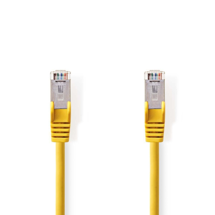 Cat 5e kabel | SF/UTP | RJ45 hane | RJ45 hane | 1.00 m | Rund | PVC | Gul | Plastpåse i gruppen DATORER & KRINGUTRUSTNING / Datorkablar / Nätverkskablar / Cat5e hos TP E-commerce Nordic AB (C07146)