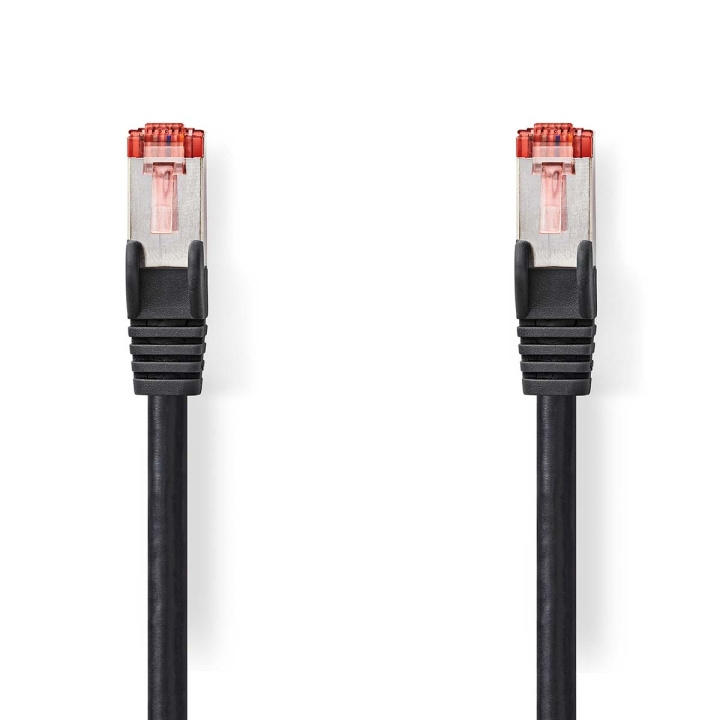 Cat 6 kabel | RJ45 hane | RJ45 hane | S/FTP | 0.15 m | Rund | LSZH | Svart | Plastpåse i gruppen DATORER & KRINGUTRUSTNING / Datorkablar / Nätverkskablar / Cat6 hos TP E-commerce Nordic AB (C07182)