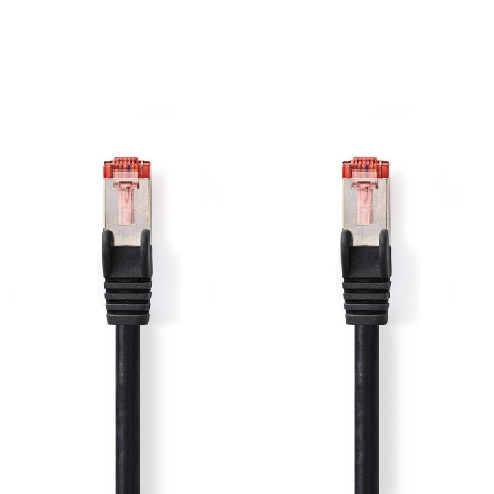 Cat 6 kabel | RJ45 hane | RJ45 hane | S/FTP | 20.0 m | Rund | LSZH | Svart | Plastpåse i gruppen DATORER & KRINGUTRUSTNING / Datorkablar / Nätverkskablar / Cat6 hos TP E-commerce Nordic AB (C07190)