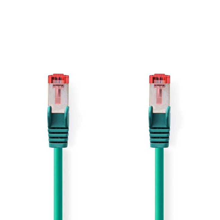 Nedis CAT6 Nätverkskabel | RJ45 hane | RJ45 hane | S/FTP | 20.0 m | Rund | LSZH | Grön | Plastpåse i gruppen DATORER & KRINGUTRUSTNING / Datorkablar / Nätverkskablar / Cat6 hos TP E-commerce Nordic AB (C07216)
