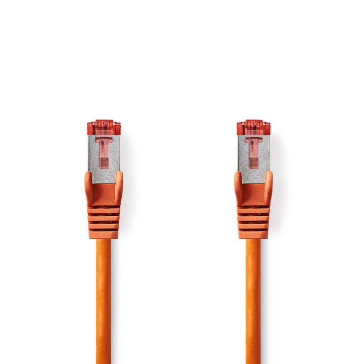 Nedis CAT6 Nätverkskabel | RJ45 hane | RJ45 hane | S/FTP | 10.0 m | Rund | LSZH | Orange | Kuvert i gruppen DATORER & KRINGUTRUSTNING / Datorkablar / Nätverkskablar / Cat6 hos TP E-commerce Nordic AB (C07247)