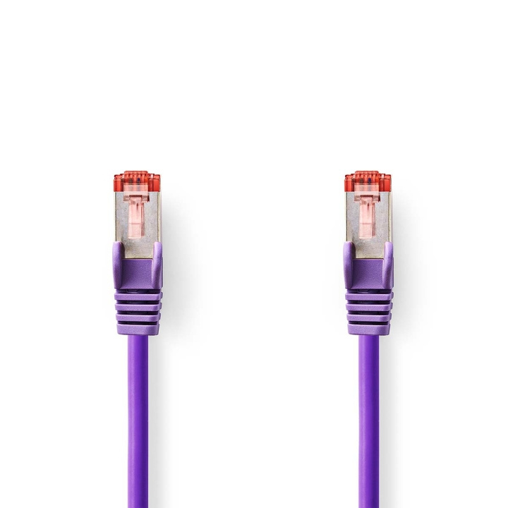 Cat 6 kabel | RJ45 hane | RJ45 hane | S/FTP | 0.25 m | Rund | LSZH | Violett | Plastpåse i gruppen DATORER & KRINGUTRUSTNING / Datorkablar / Nätverkskablar / Cat6 hos TP E-commerce Nordic AB (C07279)