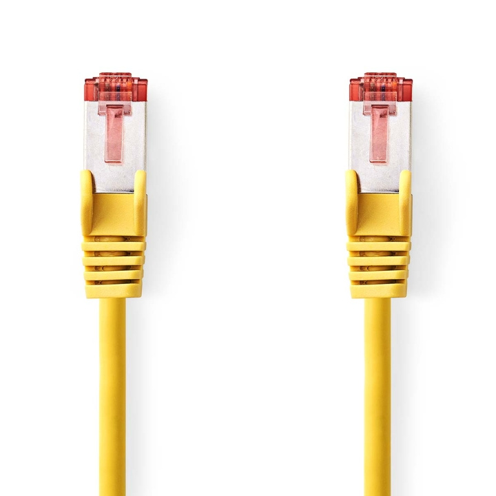 Cat 6 kabel | RJ45 hane | RJ45 hane | S/FTP | 0.25 m | Rund | LSZH | Gul | Plastpåse i gruppen DATORER & KRINGUTRUSTNING / Datorkablar / Nätverkskablar / Cat6 hos TP E-commerce Nordic AB (C07302)