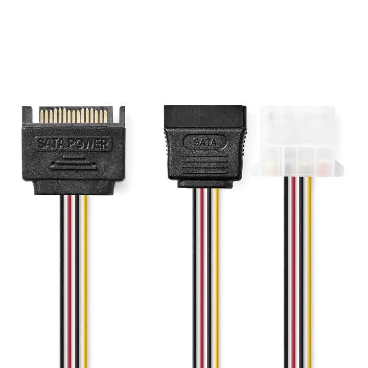 Nedis Intern Strömkabel | SATA 15-Pin Hane | Molex Hona / SATA 15-Pin Hona | Guldplaterad | 0.20 m | Rund | PVC | Mångfärgad | Kuvert i gruppen DATORER & KRINGUTRUSTNING / Datorkablar / Interna / Strömkablar & Adaptrar hos TP E-commerce Nordic AB (C07357)