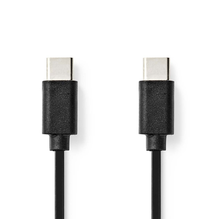 Nedis USB-kabel | USB 2.0 | USB-C™ Hane | USB-C™ Hane | 60 W | 480 Mbps | Nickelplaterad | 1.00 m | Rund | PVC | Svart | Kuvert i gruppen SMARTPHONE & SURFPLATTOR / Laddare & Kablar / Kablar / Kablar Typ C hos TP E-commerce Nordic AB (C07376)