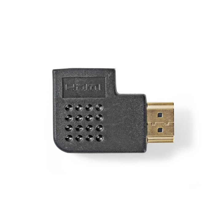 Nedis HDMI™ Adapter | HDMI™ Kontakt | HDMI™ Hona | Guldplaterad | Vinklat höger | ABS | Svart | 1 st. | Plastpåse i gruppen HEMELEKTRONIK / Kablar & Adaptrar / HDMI / Adaptrar hos TP E-commerce Nordic AB (C07382)