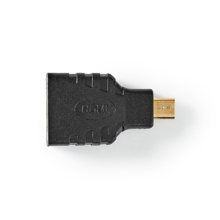 Nedis HDMI™ Adapter | HDMI™ Micro kontakt | HDMI™ Hona | Guldplaterad | Rak | ABS | Svart | 1 st. | Plastpåse i gruppen HEMELEKTRONIK / Kablar & Adaptrar / HDMI / Adaptrar hos TP E-commerce Nordic AB (C07385)