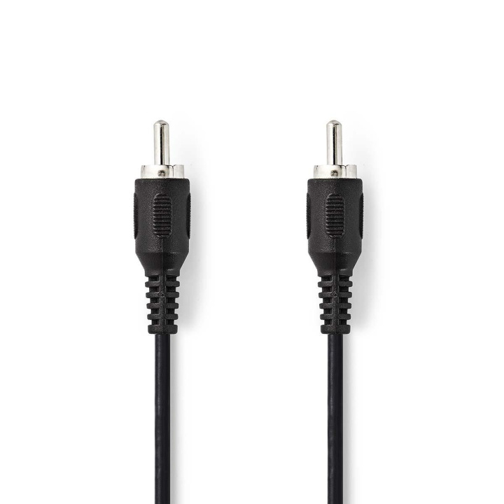 subwoofer Kabel | RCA Hane | RCA Hane | Nickelplaterad | 2.00 m | Rund | 2.5 mm | Svart | Plastpåse i gruppen HEMELEKTRONIK / Ljud & Bild / Högtalare & Tillbehör / Tillbehör hos TP E-commerce Nordic AB (C07416)