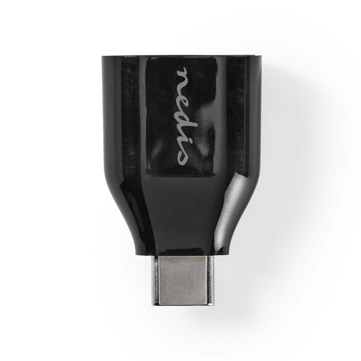Nedis USB-C™ Adapter | USB 3.2 Gen 1 | USB-C™ Hane | USB-A Hona | 5 Gbps | Rund | Nickelplaterad | Svart | Låda i gruppen SMARTPHONE & SURFPLATTOR / Laddare & Kablar / Adaptrar hos TP E-commerce Nordic AB (C07444)