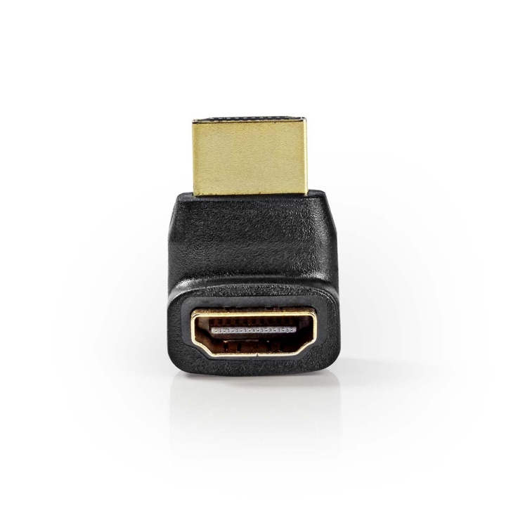 Nedis HDMI™ Adapter | HDMI™ Kontakt | HDMI™ Utgång | Guldplaterad | Vinklat 270° | ABS | Svart | 1 st. | Låda i gruppen HEMELEKTRONIK / Kablar & Adaptrar / HDMI / Adaptrar hos TP E-commerce Nordic AB (C07479)